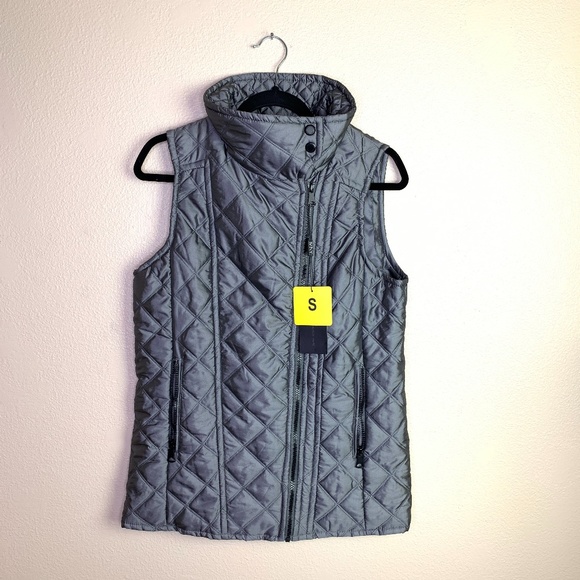 Andrew Marc Jackets & Blazers - Marc New York grey metallic puffer vest NWT